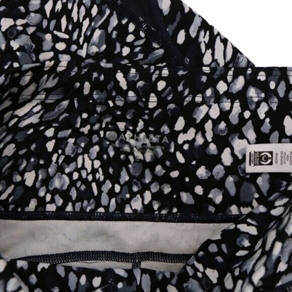 Athleta Spotty Up For Anything Crop Athletic Leggings Black White S - Picture 9 of 9